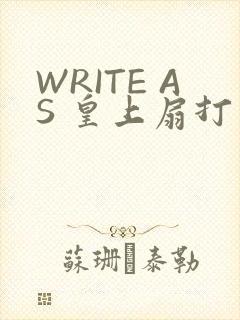 WRITE AS 皇上扇打
