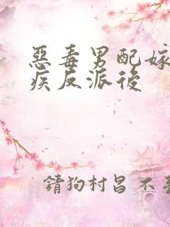 恶毒男配嫁给残疾反派后