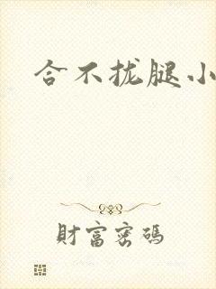合不拢腿小说