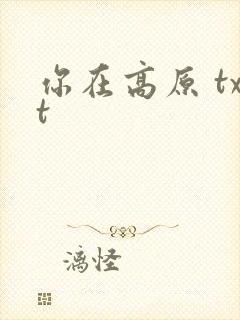 你在高原 txt