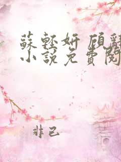 苏轻妍 顾辞笙小说免费阅读