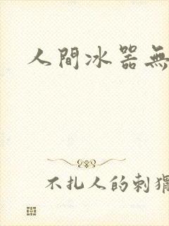人间冰器无弹窗