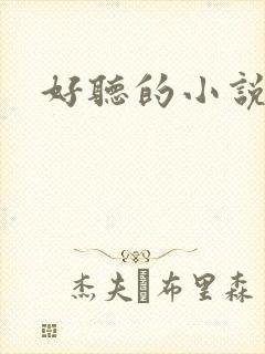 好听的小说名字