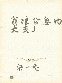 翁浪公息肉吊大太爽J