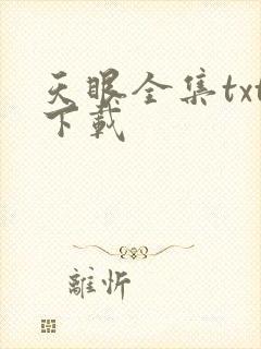 天眼全集txt下载