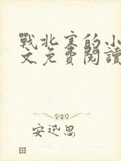 战北寒的小说全文免费阅读无弹窗