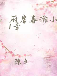 厨房春潮小说第1章