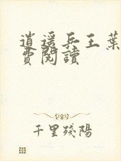 逍遥兵王叶成免费阅读