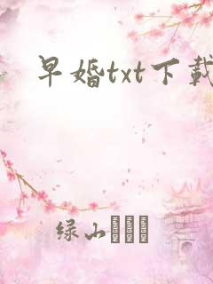 早婚txt下载