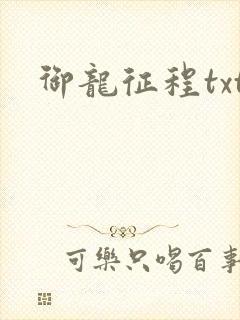 御龙征程txt