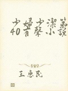 少妇少洁第1一40有声小说