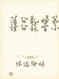 荡公乱妇第1章情公苏雪小说