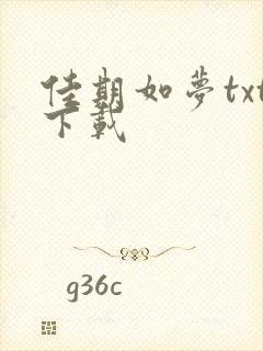 佳期如梦txt下载