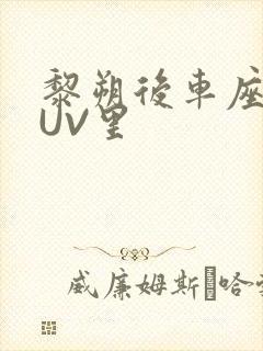 黎朔后车座上SUV里