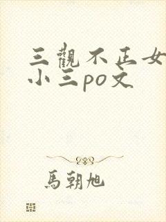 三观不正女主是小三po文