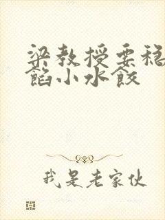 梁教授要稳住肉馅小水饺