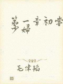 第一章初尝云雨少妇