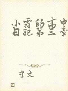 小霜的高中成长日记第三章