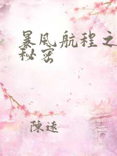 暴风航程之南海秘密