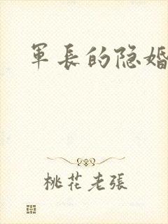 军长的隐婚娇妻