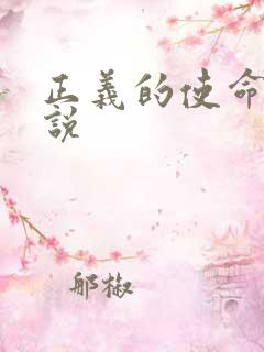 正义的使命 小说