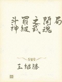 斗罗之开局签到神级武魂