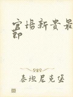 官场新贵最新章节