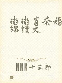 微微肖奈婚后缠绵续文