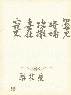 宠妻攻略墨太太又在撒娇免费阅读