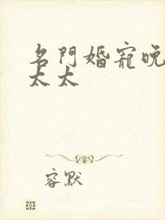 名门婚宠晚安赫太太