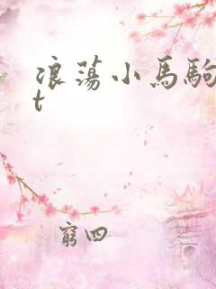 浪荡小马驹txt