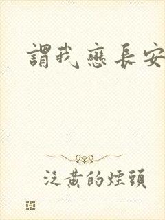 谓我恋长安
