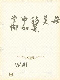 掌中的美母版主柳如是