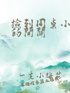 捡到同桌小玩具的开关