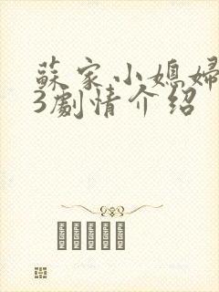 苏家小媳妇1v3剧情介绍