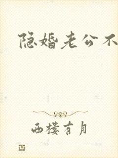 隐婚老公不节制