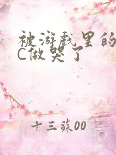 被游戏里的NPC做哭了