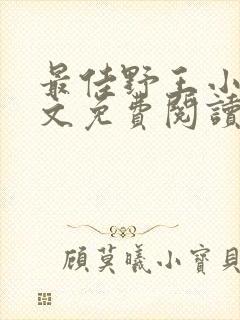 最佳野王小说全文免费阅读无弹窗