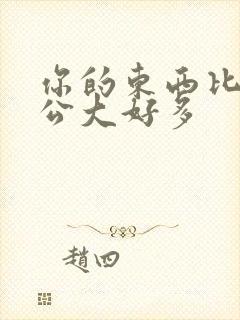 你的东西比我老公大好多