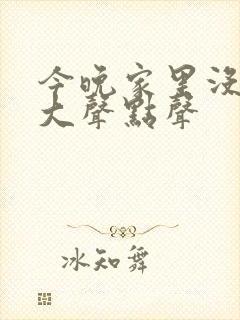 今晚家里没人叫大声点声