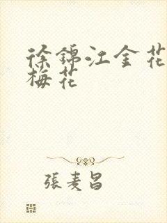 徐锦江金花瓶楷梅花