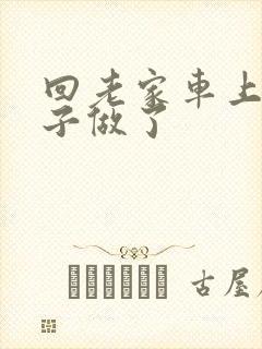 回老家车上和儿子做了