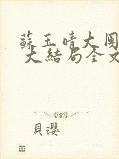 苏玉晴大团圆6 大结局全文