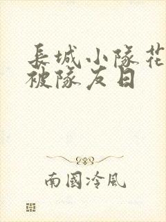 长城小队花木兰被队友日