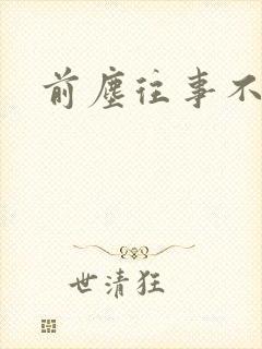 前尘往事不可追