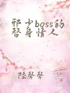邪少boss的替身情人