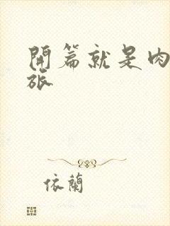 开篇就是肉的军旅