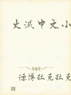 火灭中文小说