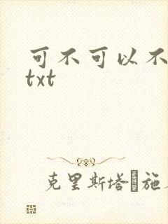 可不可以不嫁人txt