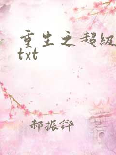 重生之超级公子txt